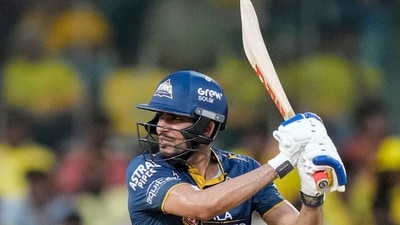 Chasing 159 runs, GT raced to 162/2 in 16.4 overs. (PTI) Chasing 159 runs, GT raced to 162/2 in 16.4 overs. (PTI)