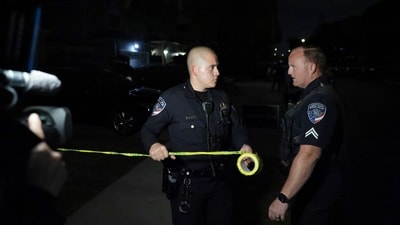 Law enforcement officials block a street at an address connected to Cole Tomas Allen, the shooting suspect at the White House Correspondents Dinner on Saturday, April 25, 2026, in Torrance, Calif. (AP Photo/Ethan Swope) (AP) Law enforcement officials block a street at an address connected to Cole Tomas Allen, the shooting suspect at the White House Correspondents Dinner on Saturday, April 25, 2026, in Torrance, Calif. (AP Photo/Ethan Swope) (AP)