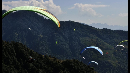 Two solo paragliders who were stranded in the Dhauladhar mountain ranges in Kangra district of Himachal Pradesh were rescued with the help of Indian Air Force (IAF) helicopters on Sunday, officials said. (Representational image)