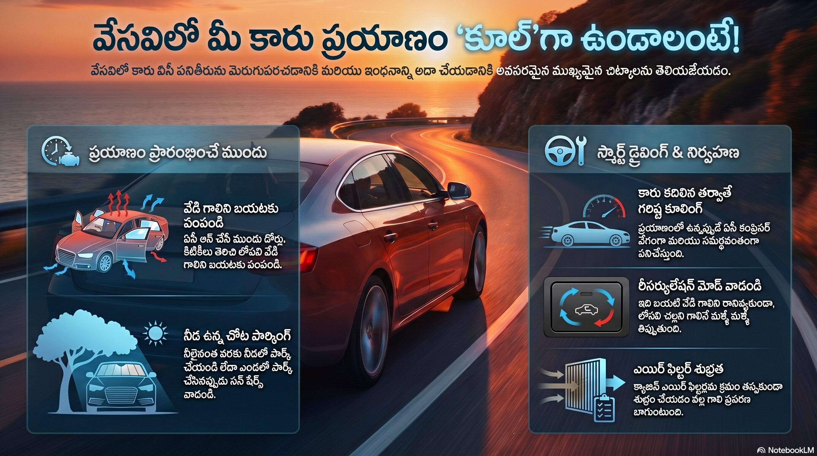 సమ్మర్ కార్ కేర్ టిప్స్.. సమ్మర్ కార్ కేర్ టిప్స్..