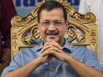 AAP national convener Arvind Kejriwal in Kolkata on Sunday. (PTI)
