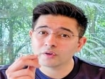Rajya Sabha MP Raghav Chadha speaks in his video message about why he quit the AAP and joined the BJP, on Monday.