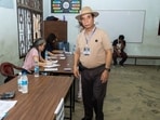Mizoram chief minister Lalduhoma casts his vote in the Aizawl Municipal Corporation elections on April 21. (X)