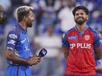 Mumbai Indians' captain Hardik Pandya (L) and Punjab Kings' captain Shreyas Iyer. (PTI) Mumbai Indians' captain Hardik Pandya (L) and Punjab Kings' captain Shreyas Iyer. (PTI)