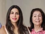 Sunjay Kapur with his wife Priya Kapur and mother Rani Kapur in happier times. 