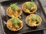 The pani puri sorbet recipe serves four. 