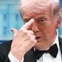 US President Donald Trump gestures as he speaks during a press briefing in the Brady Briefing Room at the White House in Washington, DC, shortly after a shooting incident at the White House Correspondents� Dinner on April 25, 2026. US President Donald Trump said April 25 he would give a press conference from the White House press briefing room, shortly after a shooting incident at a gala dinner in Washington. The press conference is set to take place shortly after 10 p.m. (0200 GMT), Trump wrote on his Truth Social platform, adding: 