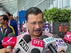 AAP National Convenor Arvind Kejriwal speaks to media upon arrival and extends best wishes to West Bengal Chief Minister Mamata Banerjee ahead of the second phase of Assembly elections, in Kolkata on Monday. (ANI Video Grab)
