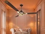 Ceiling fans for living rooms come with LED lights..