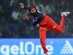 Krunal Pandya in action against Delhi Capitals. (REUTERS)