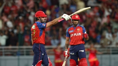 Initially, PBKS posted 222/4 in 20 overs. (REUTERS)