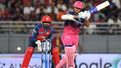 Meanwhile, Yashasvi Jaiswal registered 51 off 27 deliveries. (AP) Meanwhile, Yashasvi Jaiswal registered 51 off 27 deliveries. (AP)