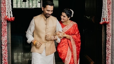 The couple married at the Isha Yoga Centre in Coimbatore in a Bhuta Shuddhi Vivaha ceremony, forgoing the usual Vedic rituals. (Instagram) The couple married at the Isha Yoga Centre in Coimbatore in a Bhuta Shuddhi Vivaha ceremony, forgoing the usual Vedic rituals. (Instagram)