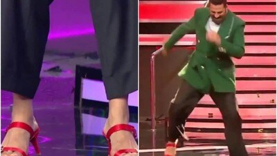 হাই হিল পরে নাচলেন অক্ষয়!
