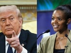Donald Trump (L) and Candace Owens (R).