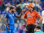 Hardik Pandya and Pat Cummins ahead of the match.