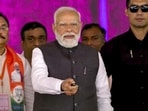 Prime Minister Narendra Modi inaugurates Ganga Expressway, in Hardoi, Uttar Pradesh. (@NarendraModi/Yt via PTI Photo) (@NarendraModi)