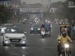 The weather in Lucknow turned pleasant on Wednesday afternoon with a brief spell of rainfall. (HT Photo)
