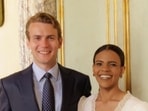 Candace Owens seen with husband George Farmer. Candace Owens seen with husband George Farmer.