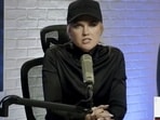 Erika Kirk's appearance on the Turning Point USA podcast was criticized for her choice of clothes.