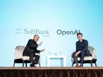 SoftBank’s Masayoshi Son, left, and OpenAI’s Sam Altman.