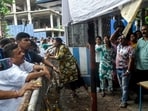 Voting percentage in West Bengal: West Bengal LoP and BJP candidate Suvendu Adhikari is met with slogans by TMC cadres during his visit to the Jai Hind Bhawan polling station in the second phase of West Bengal assembly elections