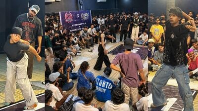 Dancers at The Star Battle India Vol. 7 held in Rohini on Sunday.
