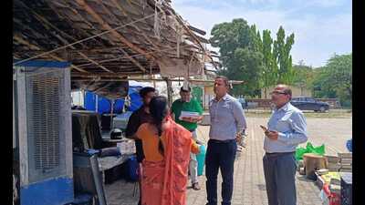 During the visit, special emphasis was laid on assessing essential services such as availability of safe drinking water and upkeep of public toilets. (HT File)