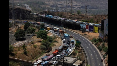 Frequent traveller Bipin Gandhi said driving through Borghat is often stressful due to sudden braking and heavy vehicle movement. (Hindustan Times) Frequent traveller Bipin Gandhi said driving through Borghat is often stressful due to sudden braking and heavy vehicle movement. (Hindustan Times)