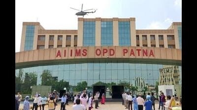 Patna AIIMS building in Patna. (Santosh Kumar/HT) Patna AIIMS building in Patna. (Santosh Kumar/HT)