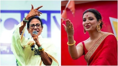 ভোট দিয়েই মমতার প্রশংসায় পঞ্চমুখ শুভশ্রী।