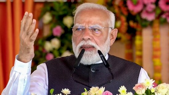 PM Modi said that external enemies and people in India, hungry for power, are trying to pull the nation down. (@NarendraModi)