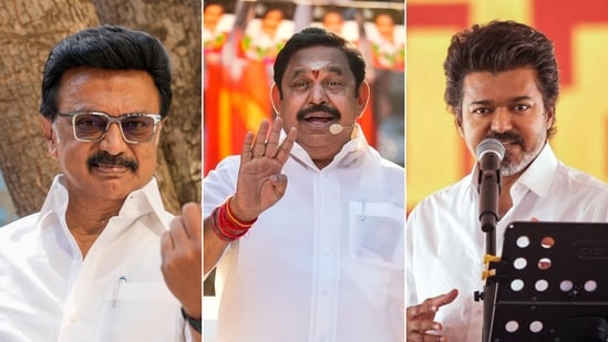 The assembly elections in Tamil Nadu is set for a triangular contest with Vijay's TVK set to make debut. (Agencies)
