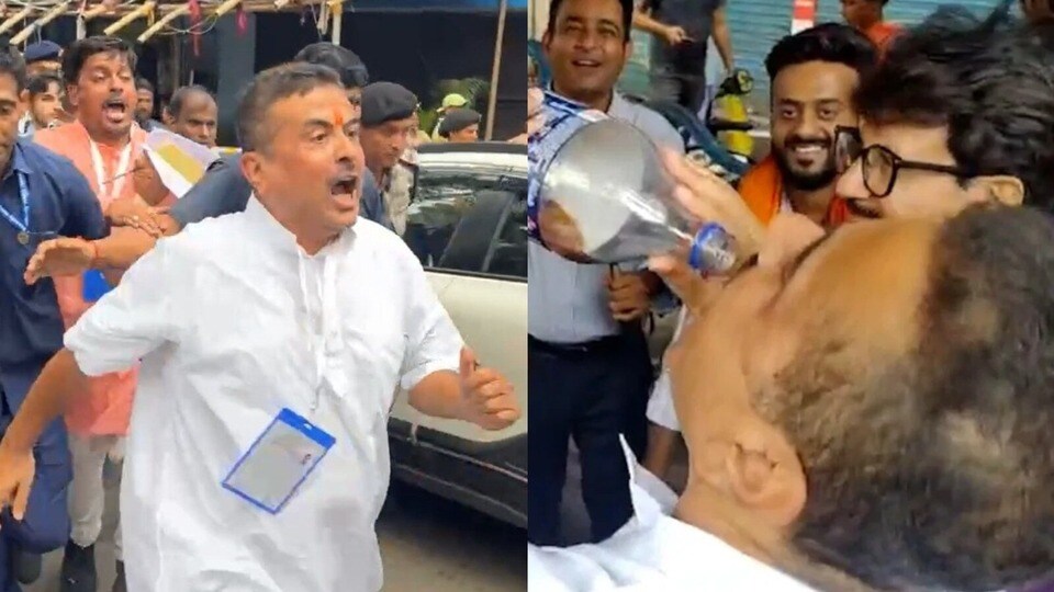 ঘাসফুল শিবিরের কর্মীদের সঙ্গে হেসে খেলে কথা বলেন শুভেন্দু