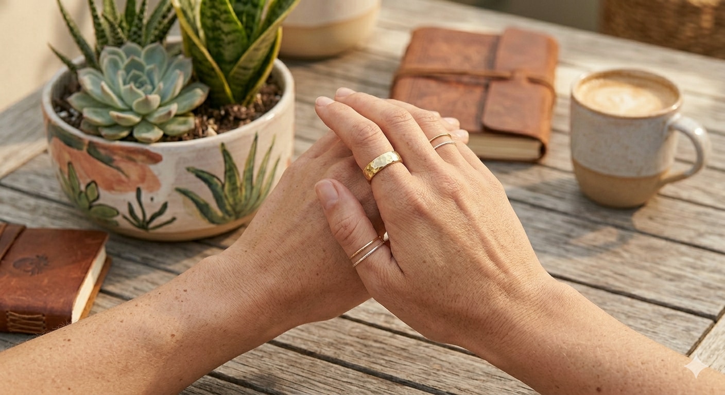 Employ the negative space technique when styling rings. (Picture credit: Gemini AI) Employ the negative space technique when styling rings. (Picture credit: Gemini AI)