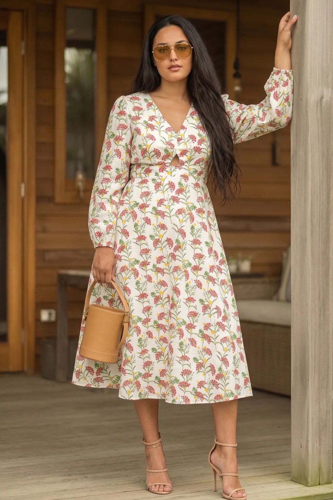 Bishop sleeve print dress (Virgio) Bishop sleeve print dress (Virgio)