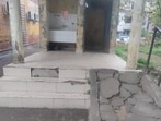 A toilet in a dilapidated state in Sector 12. (HT Photo)