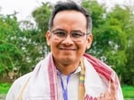 Congress MP Gaurav Gogoi shows his ink-marked finger after he casts his vote for the Assam Assembly Elections 2026 Congress MP Gaurav Gogoi shows his ink-marked finger after he casts his vote for the Assam Assembly Elections 2026