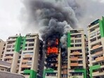 Fire department officials said they had requested funds from the GDA several times earlier to purchase two hydraulic platforms. (Sakib Ali/HT)