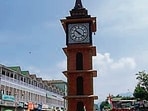 Mayor Junaid Azim Mattu termed the new clock tower as an “Emblem of hope”. (Waseem Andrabi/HT)