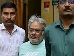 Mumbai, India - April 30, 2026: NCB officials escort Dawood Ibrahim’s close aide Salim Dola for medical at NCB office in Ballard Estate in Mumbai, India, on Thursday, April 30, 2026. (Photo by Anshuman Poyrekar/Hindustan Times) (Anshuman Poyrekar/HT Photo) Mumbai, India - April 30, 2026: NCB officials escort Dawood Ibrahim’s close aide Salim Dola for medical at NCB office in Ballard Estate in Mumbai, India, on Thursday, April 30, 2026. (Photo by Anshuman Poyrekar/Hindustan Times) (Anshuman Poyrekar/HT Photo)