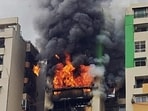 The committee includes senior officials from the district administration, fire department, department of electrical safety, and the Ghaziabad Development Authority (GDA). (Sakib Ali/HT)