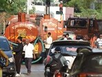 There has been a series of fatal water tanker-related accidents in April 2026. On April 5, national-level footballer Aariz Shaikh died after his two-wheeler was hit by a speeding tanker in the Mohammadwadi-NIBM Annexe area. (HT PHOTO)
