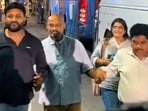 Vinod Kambli looked in great spirits.