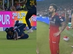 Virat Kohli was not happy with the decision on Rajat Patidar's dismissal