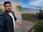 An Indian techie in the UK showed his post work beach visit at 5 PM, prompting debate on work life balance.


