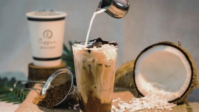 This tender coconut coffee recipe will refresh you this summer. (Pinterest (Representative Image) ) This tender coconut coffee recipe will refresh you this summer. (Pinterest (Representative Image) )