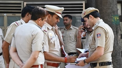 The accused, a resident of Indira Colony, walked into the police station, wearing blood-stained clothes and confessed to killing his tenant. (Hindustan Times) The accused, a resident of Indira Colony, walked into the police station, wearing blood-stained clothes and confessed to killing his tenant. (Hindustan Times)