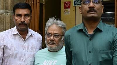 Mumbai, India - April 30, 2026: NCB officials escort Dawood Ibrahim’s close aide Salim Dola for medical at NCB office in Ballard Estate in Mumbai, India, on Thursday, April 30, 2026. (Photo by Anshuman Poyrekar/Hindustan Times) (Anshuman Poyrekar/HT Photo) Mumbai, India - April 30, 2026: NCB officials escort Dawood Ibrahim’s close aide Salim Dola for medical at NCB office in Ballard Estate in Mumbai, India, on Thursday, April 30, 2026. (Photo by Anshuman Poyrekar/Hindustan Times) (Anshuman Poyrekar/HT Photo)