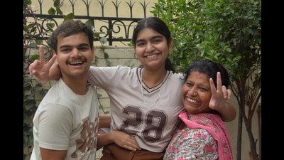Nancy, a student of St.Xavier School, Sector 20, Panchkula scored 99 % in Class 10. (Sant Arora/HT) Nancy, a student of St.Xavier School, Sector 20, Panchkula scored 99 % in Class 10. (Sant Arora/HT)